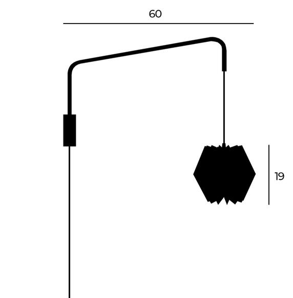 haru origami wandleuchte papierlampe